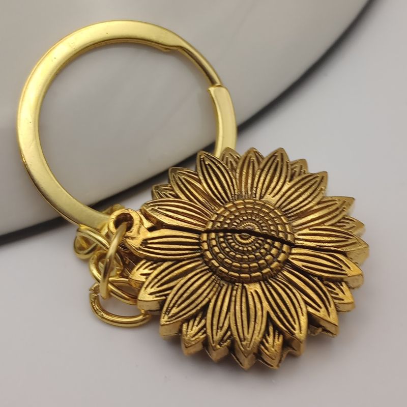 Sunflower Strength Keychain – ‘Keep F*cking Going’ Hidden Message Charm