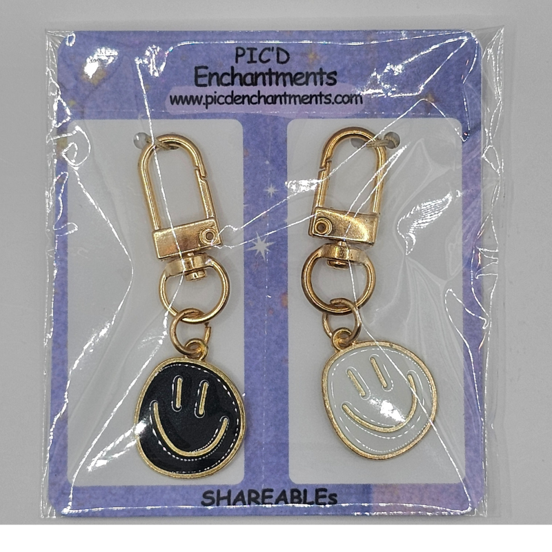 Joy Drop Smiley Clip Charm Set – “Shareables”