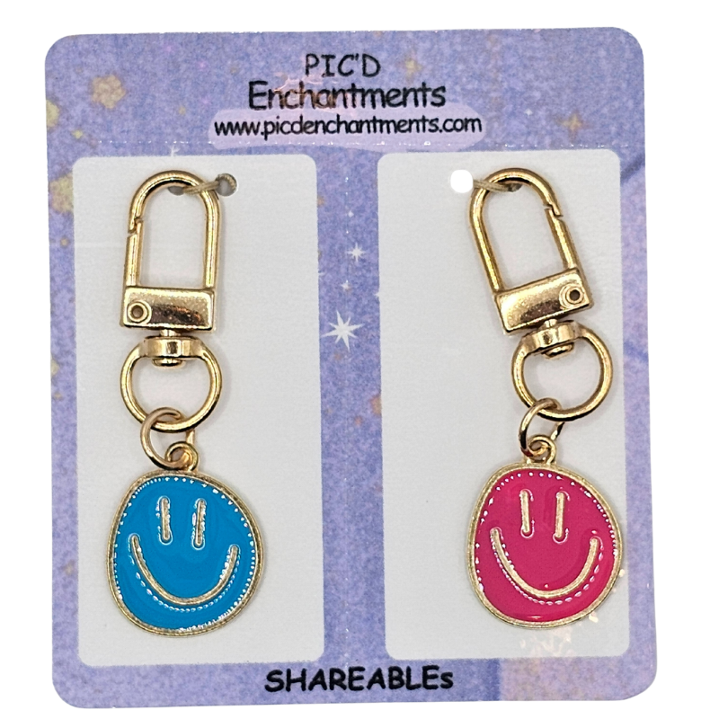 Joy Drop Smiley Clip Charm Set – “Shareables”