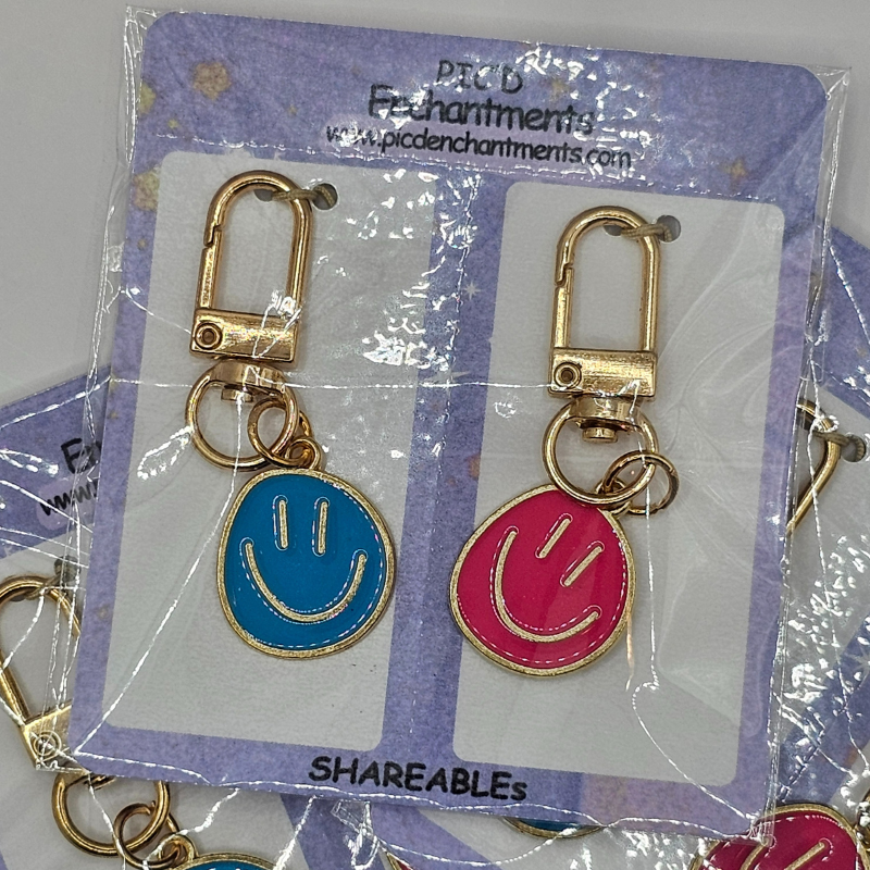Joy Drop Smiley Clip Charm Set – “Shareables”