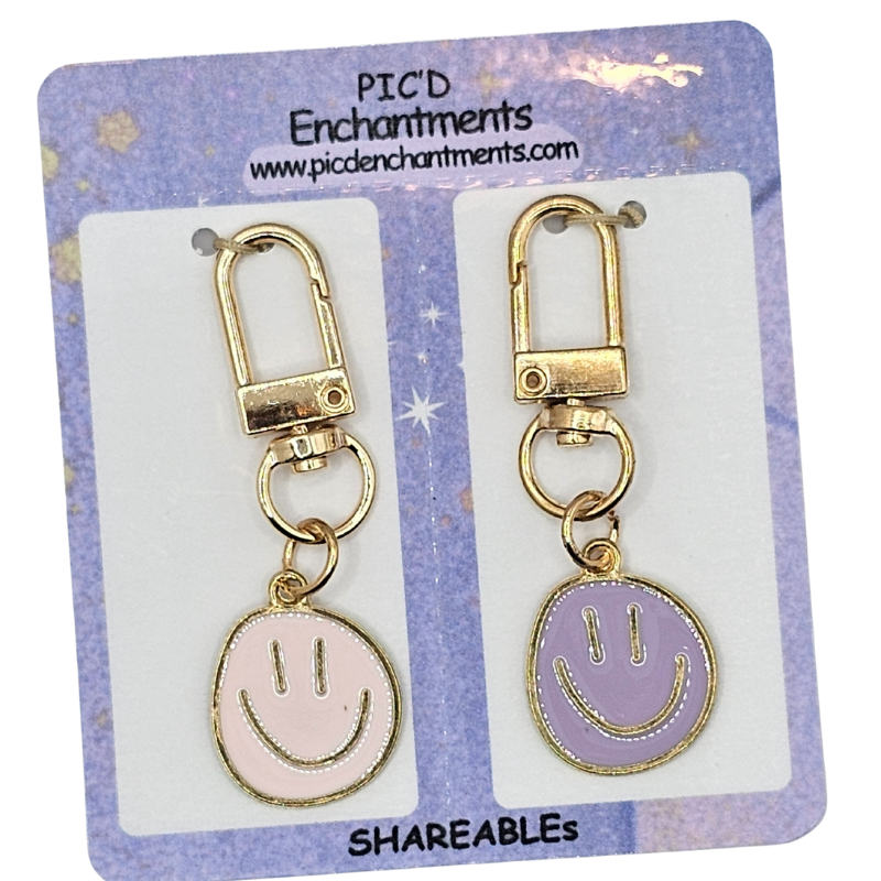 Joy Drop Smiley Clip Charm Set – “Shareables”