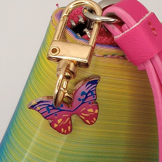Metamorphosis Magic – Colorful Butterfly Keychain Charm