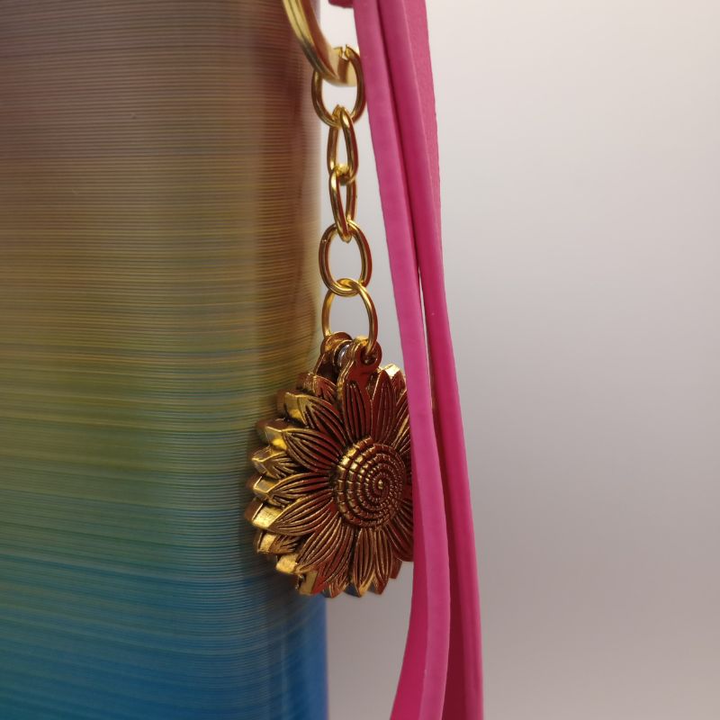 Sunflower Strength Keychain – ‘Keep F*cking Going’ Hidden Message Charm